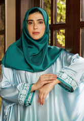 Hijabi.Pk Silk Tie Dye Abaya | Serene Threads